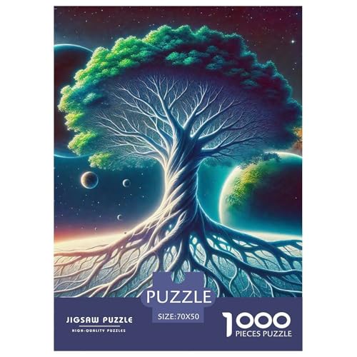 Baum des Lebens 1000 Teile Puzzle Für Erwachsene Herausforderndes Spiel Stressabbau-Puzzle Gedächtnis des Gehirns Trainieren Für Erwachsene Und Kinder Ab 14 Jahren 70x50cm/1000pcs Baum des Lebens 1000 Teile Puzzle Für Erwachsene Herausforderndes Spiel Stressabbau-Puzzle Gedächtnis des Gehirns Trainieren Für Erwachsene Und Kinder Ab 14 Jahren 70x50cm/1000pcs von JOFHYYSIE