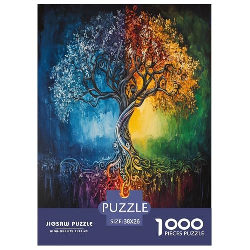 Baum des Lebens 1000 Teile Puzzle Für Erwachsene Herausforderndes Spiel Stressabbau-Puzzle Teamgeist Pflegen Für Erwachsene Geschenke 38x26cm/1000pcs Baum des Lebens 1000 Teile Puzzle Für Erwachsene Herausforderndes Spiel Stressabbau-Puzzle Teamgeist Pflegen Für Erwachsene Geschenke 38x26cm/1000pcs von JOFHYYSIE
