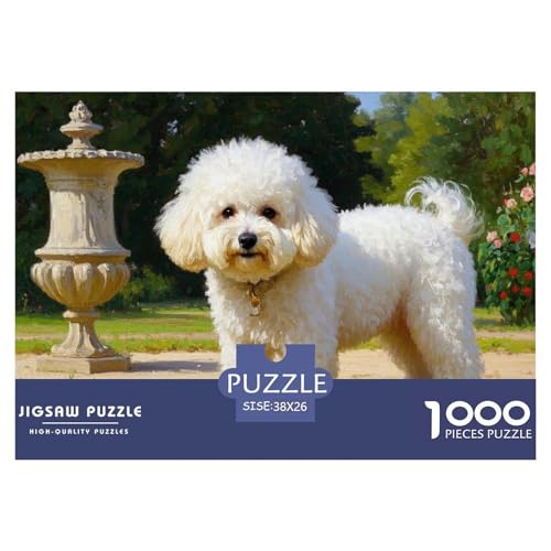 Bichon Frise 1000 Pieces Jigsaw Puzzles for Adults EduKatzeional Games Stress Relieving Entertainment Cultivate The Spirit of Teamwork for Men, Women, Elders, Seniors 38x26cm/1000pcs Bichon Frise 1000 Pieces Jigsaw Puzzles for Adults EduKatzeional Games Stress Relieving Entertainment Cultivate The Spirit of Teamwork for Men, Women, Elders, Seniors 38x26cm/1000pcs von JOFHYYSIE