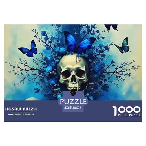 Blauer Schädel 1000 Teile Puzzle Für Erwachsene Bildungspiele Stresslindernde Unterhaltung Teamgeist Pflegen Für Erwachsene Und Kinder Ab 14 Jahren 38x26cm/1000pcs Blauer Schädel 1000 Teile Puzzle Für Erwachsene Bildungspiele Stresslindernde Unterhaltung Teamgeist Pflegen Für Erwachsene Und Kinder Ab 14 Jahren 38x26cm/1000pcs von JOFHYYSIE
