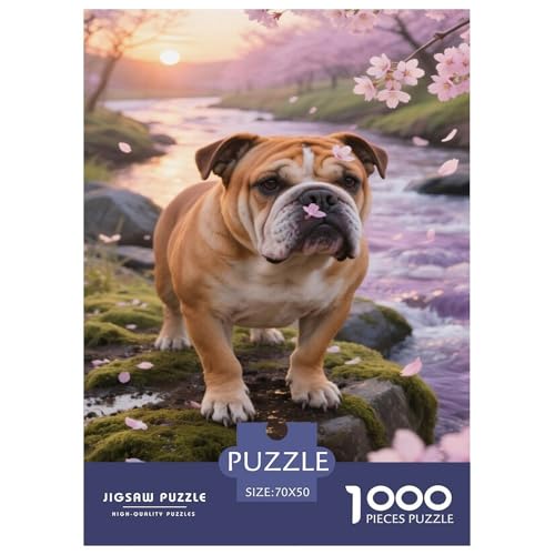 Bulldogs 1000 Teile Puzzle Für Erwachsene Familien-Challenge-Spielzeuge Stresslindernde Unterhaltung Teamgeist Pflegen Für Männer, Frauen, Ältere 70x50cm/1000pcs Bulldogs 1000 Teile Puzzle Für Erwachsene Familien-Challenge-Spielzeuge Stresslindernde Unterhaltung Teamgeist Pflegen Für Männer, Frauen, Ältere 70x50cm/1000pcs von JOFHYYSIE