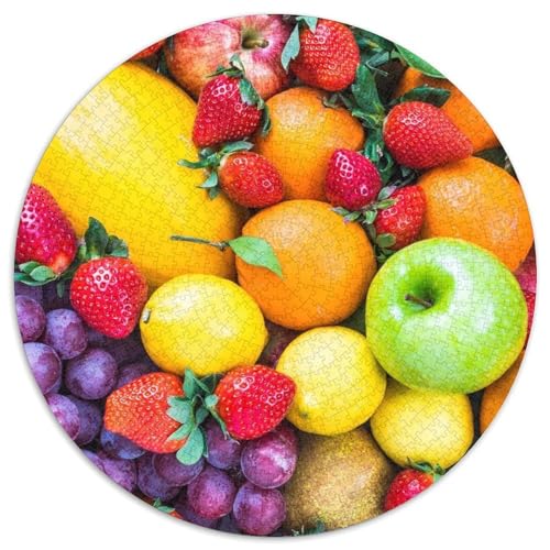 Bunte Früchte 1000 Piece Jigsaw Puzzle for Adults Family Challenge Toys Stress Relief Puzzle Exercise The Memory of The Brain for Adults Gifts 1000pcs (67.5x67.5cm) von JOFHYYSIE