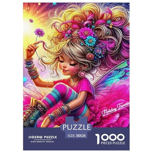 Bunte Haare Fee 1000 Teile Puzzle Für Erwachsene Familien-Challenge-Spielzeuge Stressabbau-Puzzle Teamgeist Pflegen Für Männer, Frauen, Ältere 38x26cm/1000pcs Bunte Haare Fee 1000 Teile Puzzle Für Erwachsene Familien-Challenge-Spielzeuge Stressabbau-Puzzle Teamgeist Pflegen Für Männer, Frauen, Ältere 38x26cm/1000pcs von JOFHYYSIE