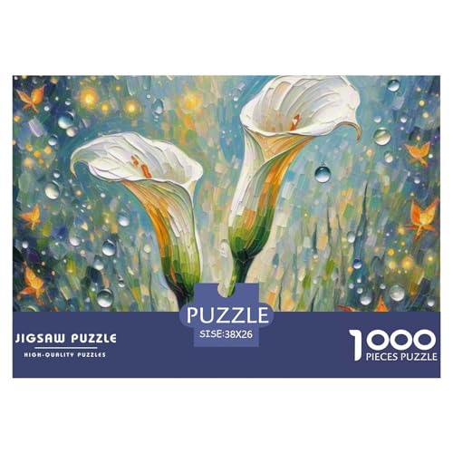 Calla Lilie 1000 Pieces Jigsaw Puzzles for Adults Challenging Game Stress Relieving Entertainment Cultivate The Spirit of Teamwork for Men, Women, Elders, Seniors 38x26cm/1000pcs Calla Lilie 1000 Pieces Jigsaw Puzzles for Adults Challenging Game Stress Relieving Entertainment Cultivate The Spirit of Teamwork for Men, Women, Elders, Seniors 38x26cm/1000pcs von JOFHYYSIE