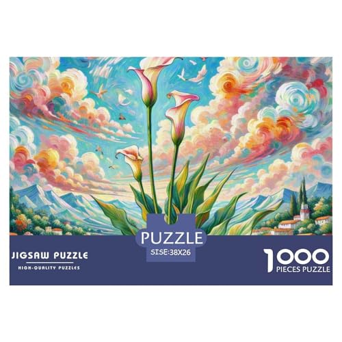 Calla Lilie 1000 Pieces Jigsaw Puzzles for Adults Challenging Game Stress Relieving Entertainment Exercise The Memory of The Brain for Family DecoRatteteions 38x26cm/1000pcs Calla Lilie 1000 Pieces Jigsaw Puzzles for Adults Challenging Game Stress Relieving Entertainment Exercise The Memory of The Brain for Family DecoRatteteions 38x26cm/1000pcs von JOFHYYSIE