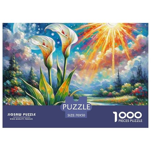 Calla Lilie 1000 Pieces Jigsaw Puzzles for Adults Challenging Game Stress Relieving Entertainment Exercise The Memory of The Brain for The Whole for Women, Gifts for Men 70x50cm/100 Calla Lilie 1000 Pieces Jigsaw Puzzles for Adults Challenging Game Stress Relieving Entertainment Exercise The Memory of The Brain for The Whole for Women, Gifts for Men 70x50cm/100 von JOFHYYSIE