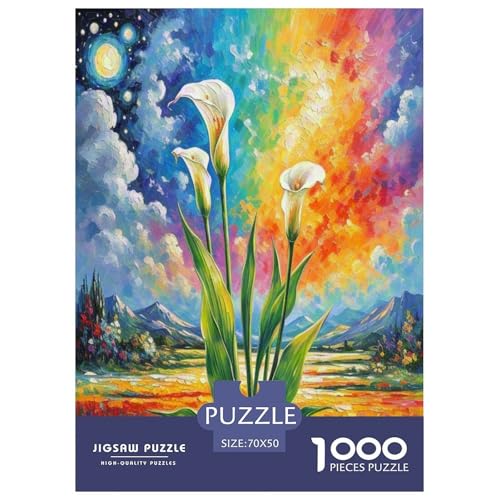 Calla Lilie 1000 Teile Puzzle Für Erwachsene Familien-Challenge-Spielzeuge Stresslindernde Unterhaltung Teamgeist Pflegen Für Familien-DekoRatteionen 70x50cm/1000pcs Calla Lilie 1000 Teile Puzzle Für Erwachsene Familien-Challenge-Spielzeuge Stresslindernde Unterhaltung Teamgeist Pflegen Für Familien-DekoRatteionen 70x50cm/1000pcs von JOFHYYSIE