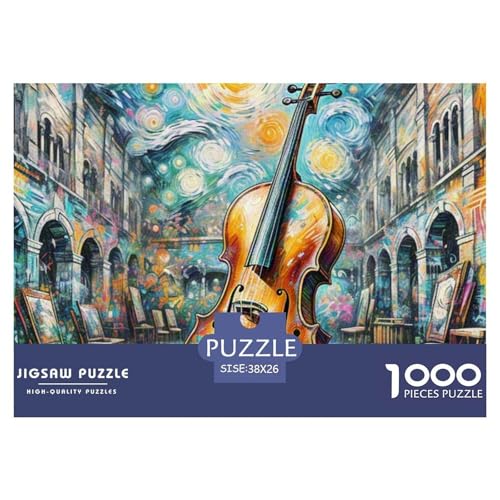 Cello 1000 Pieces Jigsaw Puzzles for Adults Family Challenge Toys Stress Relieving Entertainment Cultivate The Spirit of Teamwork for Men, Women, Elders, Seniors 38x26cm/1000pcs von JOFHYYSIE
