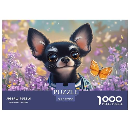 Chihuahua 1000 Pieces Jigsaw Puzzles for Adults Challenging Game Stress Relieving Entertainment Exercise The Memory of The Brain for Adults Gifts 70x50cm/1000pcs Chihuahua 1000 Pieces Jigsaw Puzzles for Adults Challenging Game Stress Relieving Entertainment Exercise The Memory of The Brain for Adults Gifts 70x50cm/1000pcs von JOFHYYSIE