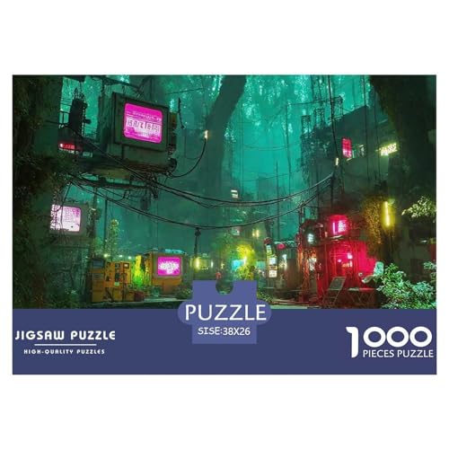 Cyberpunk 1000 Teile Puzzle Für Erwachsene Bildungspiele Stresslindernde Unterhaltung Gedächtnis des Gehirns Trainieren Für Erwachsene Und Kinder Ab 14 Jahren 38x26cm/1000pcs Cyberpunk 1000 Teile Puzzle Für Erwachsene Bildungspiele Stresslindernde Unterhaltung Gedächtnis des Gehirns Trainieren Für Erwachsene Und Kinder Ab 14 Jahren 38x26cm/1000pcs von JOFHYYSIE