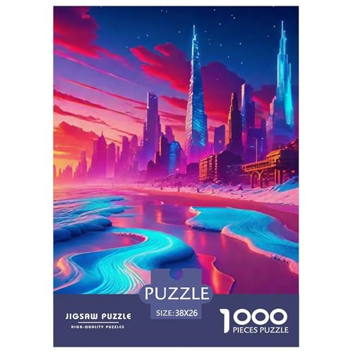 Cyberpunk 1000 Teile Puzzle Für Erwachsene Familien-Challenge-Spielzeuge Stressabbau-Puzzle Teamgeist Pflegen Für Erwachsene Geschenke 38x26cm/1000pcs von JOFHYYSIE