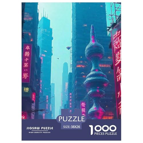 Cyberpunk 1000 Teile Puzzle Für Erwachsene Familien-Challenge-Spielzeuge Stresslindernde Unterhaltung Gedächtnis des Gehirns Trainieren Für Erwachsene Und Kinder Ab 14 Jahren 38x26cm/1000pcs Cyberpunk 1000 Teile Puzzle Für Erwachsene Familien-Challenge-Spielzeuge Stresslindernde Unterhaltung Gedächtnis des Gehirns Trainieren Für Erwachsene Und Kinder Ab 14 Jahren 38x26cm/1000pcs von JOFHYYSIE