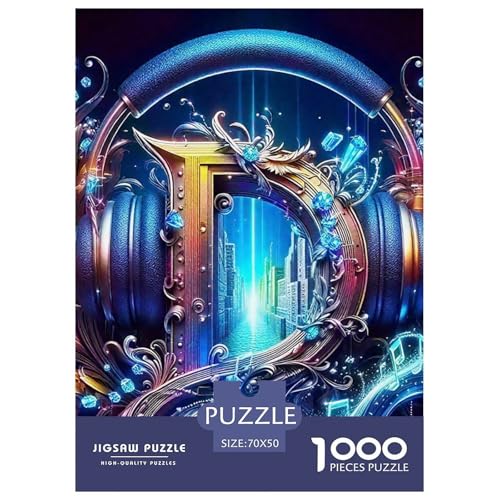 Cyberpunk 1000 Teile Puzzle Für Erwachsene Herausforderndes Spiel Stressabbau-Puzzle Gedächtnis des Gehirns Trainieren Für Erwachsene Und Kinder Ab 14 Jahren 70x50cm/1000pcs von JOFHYYSIE