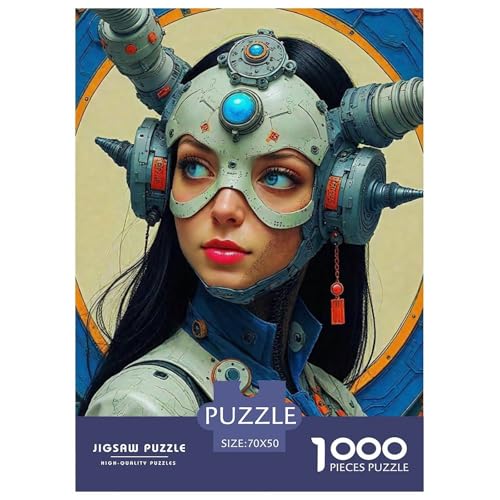 Cyberpunk 1000 Teile Puzzle Für Erwachsene Herausforderndes Spiel Stressabbau-Puzzle Gedächtnis des Gehirns Trainieren Für Männer, Frauen, Ältere 70x50cm/1000pcs von JOFHYYSIE