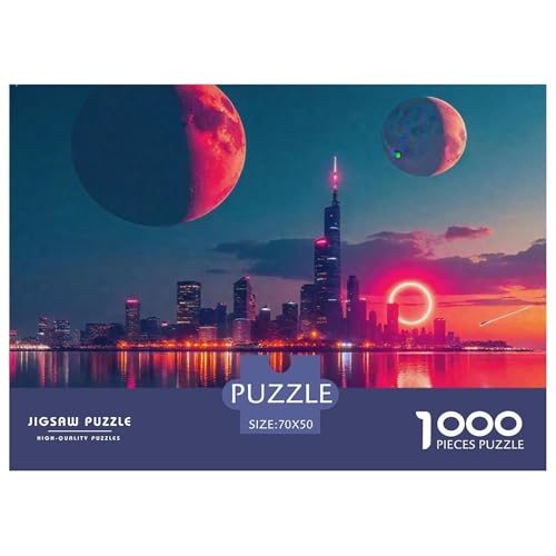 Cyberpunk 1000 Teile Puzzle Für Erwachsene Herausforderndes Spiel Stressabbau-Puzzle Teamgeist Pflegen Für Erwachsene Geschenke 70x50cm/1000pcs von JOFHYYSIE