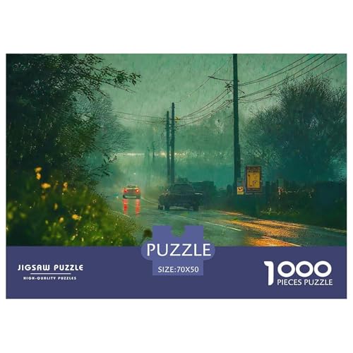 Cyberpunk 1000 Teile Puzzle Für Erwachsene Herausforderndes Spiel Stresslindernde Unterhaltung Teamgeist Pflegen Für Erwachsene Und Kinder Ab 14 Jahren 70x50cm/1000pcs von JOFHYYSIE