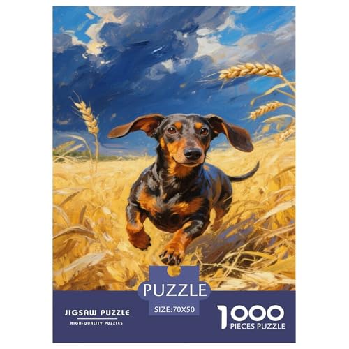 Dachshund 1000 Teile Puzzle Für Erwachsene Herausforderndes Spiel Stressabbau-Puzzle Teamgeist Pflegen Für Erwachsene Geschenke 70x50cm/1000pcs Dachshund 1000 Teile Puzzle Für Erwachsene Herausforderndes Spiel Stressabbau-Puzzle Teamgeist Pflegen Für Erwachsene Geschenke 70x50cm/1000pcs von JOFHYYSIE