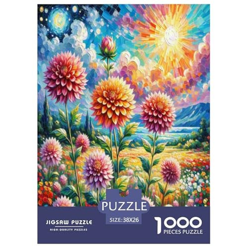 Dahlia 1000 Teile Puzzle Für Erwachsene Familien-Challenge-Spielzeuge Stressabbau-Puzzle Teamgeist Pflegen Für Männer, Frauen, Ältere 38x26cm/1000pcs Dahlia 1000 Teile Puzzle Für Erwachsene Familien-Challenge-Spielzeuge Stressabbau-Puzzle Teamgeist Pflegen Für Männer, Frauen, Ältere 38x26cm/1000pcs von JOFHYYSIE