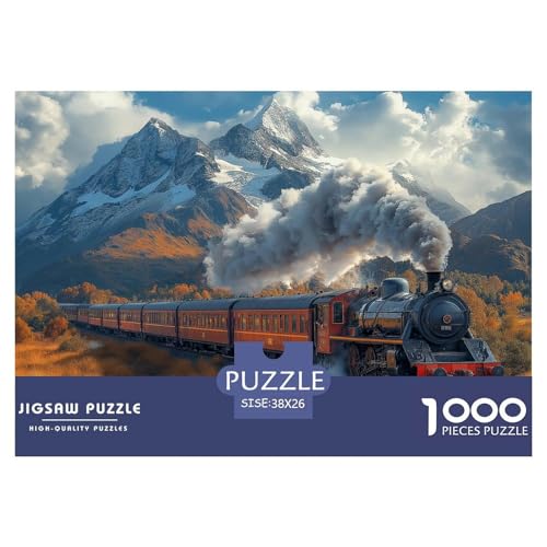 Dampfzug 1000 Piece Jigsaw Puzzle for Adults Challenging Game Stress Relief Puzzle Exercise The Memory of The Brain for Adults and Kids, Age 12 Years Up 38x26cm/1000pcs Dampfzug 1000 Piece Jigsaw Puzzle for Adults Challenging Game Stress Relief Puzzle Exercise The Memory of The Brain for Adults and Kids, Age 12 Years Up 38x26cm/1000pcs von JOFHYYSIE