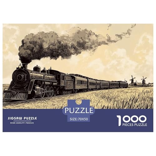 Dampfzug 1000 Piece Jigsaw Puzzle for Adults EduKatzeional Games Stress Relief Puzzle Exercise The Memory of The Brain for Men, Women, Elders, Seniors 70x50cm/1000pcs Dampfzug 1000 Piece Jigsaw Puzzle for Adults EduKatzeional Games Stress Relief Puzzle Exercise The Memory of The Brain for Men, Women, Elders, Seniors 70x50cm/1000pcs von JOFHYYSIE