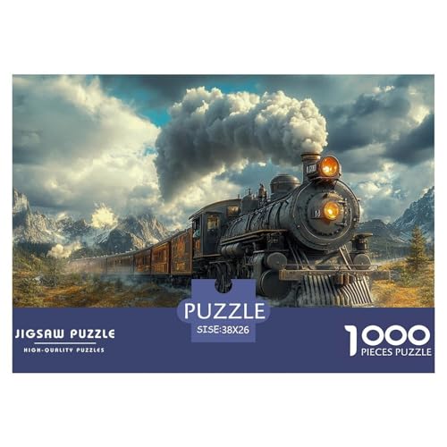 Dampfzug 1000 Pieces Jigsaw Puzzles for Adults Family Challenge Toys Stress Relieving Entertainment Cultivate The Spirit of Teamwork for Men, Women, Elders, Seniors 38x26cm/1000pcs Dampfzug 1000 Pieces Jigsaw Puzzles for Adults Family Challenge Toys Stress Relieving Entertainment Cultivate The Spirit of Teamwork for Men, Women, Elders, Seniors 38x26cm/1000pcs von JOFHYYSIE