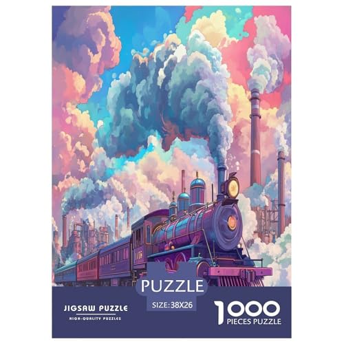 Dampfzug 1000 Teile Puzzle Für Erwachsene Bildungspiele Stressabbau-Puzzle Teamgeist Pflegen Für Erwachsene Und Kinder Ab 14 Jahren 38x26cm/1000pcs Dampfzug 1000 Teile Puzzle Für Erwachsene Bildungspiele Stressabbau-Puzzle Teamgeist Pflegen Für Erwachsene Und Kinder Ab 14 Jahren 38x26cm/1000pcs von JOFHYYSIE