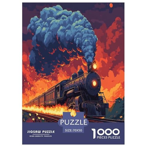Dampfzug 1000 Teile Puzzle Für Erwachsene Herausforderndes Spiel Stressabbau-Puzzle Gedächtnis des Gehirns Trainieren Für Die Ganze Familie, Geschenke Für Frauen, Geschenke Für Männer 70x50cm/10 Dampfzug 1000 Teile Puzzle Für Erwachsene Herausforderndes Spiel Stressabbau-Puzzle Gedächtnis des Gehirns Trainieren Für Die Ganze Familie, Geschenke Für Frauen, Geschenke Für Männer 70x50cm/10 von JOFHYYSIE