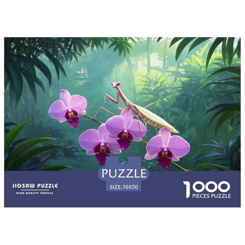 Der Der Hymenopus Coronatus 1000 Piece Jigsaw Puzzle for Adults Family Challenge Toys Stress Relief Puzzle Exercise The Memory of The Brain for The Whole for Women, Gifts for Men 70 Der Der Hymenopus Coronatus 1000 Piece Jigsaw Puzzle for Adults Family Challenge Toys Stress Relief Puzzle Exercise The Memory of The Brain for The Whole for Women, Gifts for Men 70 von JOFHYYSIE