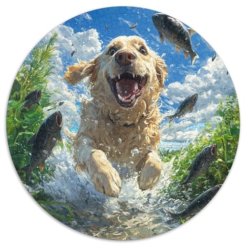 Der Labrador Retriever 1000 Pieces Jigsaw Puzzles for Adults EduKatzeional Games Stress Relieving Entertainment Exercise The Memory of The Brain for Adults Gifts 1000pcs (67.5x67.5cm) von JOFHYYSIE