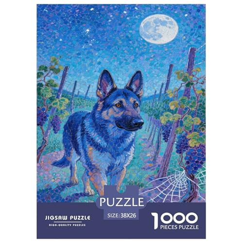 Deutscher Schäfer 1000 Teile Puzzle Für Erwachsene Bildungspiele Stresslindernde Unterhaltung Gedächtnis des Gehirns Trainieren Für Erwachsene Und Kinder Ab 14 Jahren 38x26cm/1000pcs Deutscher Schäfer 1000 Teile Puzzle Für Erwachsene Bildungspiele Stresslindernde Unterhaltung Gedächtnis des Gehirns Trainieren Für Erwachsene Und Kinder Ab 14 Jahren 38x26cm/1000pcs von JOFHYYSIE