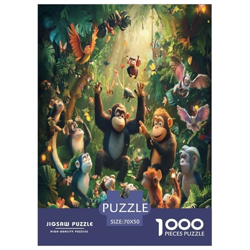 Dschungeltiere 1000 Teile Puzzle Für Erwachsene Familien-Challenge-Spielzeuge Stresslindernde Unterhaltung Teamgeist Pflegen Für Erwachsene Geschenke 70x50cm/1000pcs Dschungeltiere 1000 Teile Puzzle Für Erwachsene Familien-Challenge-Spielzeuge Stresslindernde Unterhaltung Teamgeist Pflegen Für Erwachsene Geschenke 70x50cm/1000pcs von JOFHYYSIE