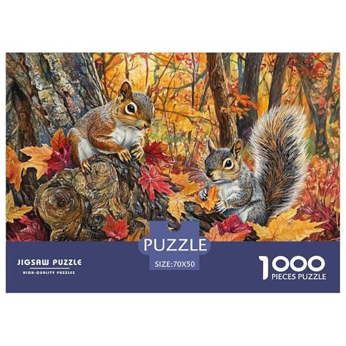 Eichhörnchen 1000 Piece Jigsaw Puzzle for Adults Family Challenge Toys Stress Relief Puzzle Cultivate The Spirit of Teamwork for The Whole for Women, Gifts for Men 70x50cm/1000pcs Eichhörnchen 1000 Piece Jigsaw Puzzle for Adults Family Challenge Toys Stress Relief Puzzle Cultivate The Spirit of Teamwork for The Whole for Women, Gifts for Men 70x50cm/1000pcs von JOFHYYSIE