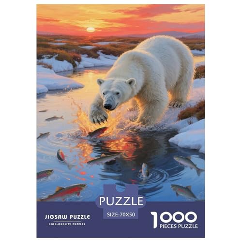 Eisbär 1000 Teile Puzzle Für Erwachsene Familien-Challenge-Spielzeuge Stresslindernde Unterhaltung Teamgeist Pflegen Für Familien-DekoRatteionen 70x50cm/1000pcs Eisbär 1000 Teile Puzzle Für Erwachsene Familien-Challenge-Spielzeuge Stresslindernde Unterhaltung Teamgeist Pflegen Für Familien-DekoRatteionen 70x50cm/1000pcs von JOFHYYSIE