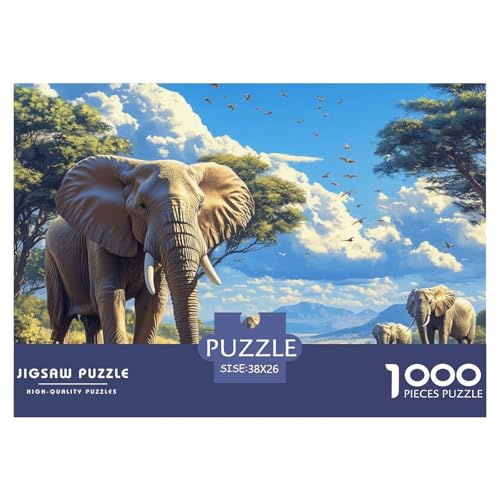 Elefanten 1000 Piece Jigsaw Puzzle for Adults EduKatzeional Games Stress Relief Puzzle Cultivate The Spirit of Teamwork for Men, Women, Elders, Seniors 38x26cm/1000pcs Elefanten 1000 Piece Jigsaw Puzzle for Adults EduKatzeional Games Stress Relief Puzzle Cultivate The Spirit of Teamwork for Men, Women, Elders, Seniors 38x26cm/1000pcs von JOFHYYSIE