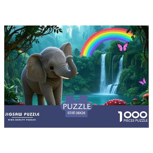 Elefanten 1000 Piece Jigsaw Puzzle for Adults Family Challenge Toys Stress Relief Puzzle Exercise The Memory of The Brain for Adults Gifts 38x26cm/1000pcs Elefanten 1000 Piece Jigsaw Puzzle for Adults Family Challenge Toys Stress Relief Puzzle Exercise The Memory of The Brain for Adults Gifts 38x26cm/1000pcs von JOFHYYSIE