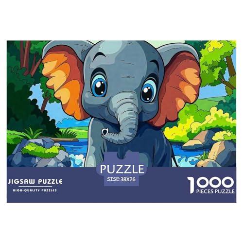 Elefanten 1000 Teile Puzzle Für Erwachsene Bildungspiele Stressabbau-Puzzle Gedächtnis des Gehirns Trainieren Für Erwachsene Und Kinder Ab 14 Jahren 38x26cm/1000pcs Elefanten 1000 Teile Puzzle Für Erwachsene Bildungspiele Stressabbau-Puzzle Gedächtnis des Gehirns Trainieren Für Erwachsene Und Kinder Ab 14 Jahren 38x26cm/1000pcs von JOFHYYSIE