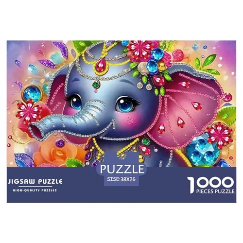 Elefanten 1000 Teile Puzzle Für Erwachsene Bildungspiele Stressabbau-Puzzle Gedächtnis des Gehirns Trainieren Für Erwachsene Und Kinder Ab 14 Jahren 38x26cm/1000pcs Elefanten 1000 Teile Puzzle Für Erwachsene Bildungspiele Stressabbau-Puzzle Gedächtnis des Gehirns Trainieren Für Erwachsene Und Kinder Ab 14 Jahren 38x26cm/1000pcs von JOFHYYSIE