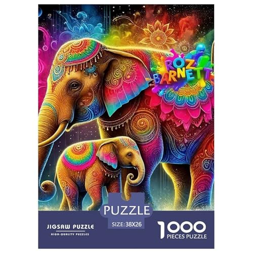 Elefanten 1000 Teile Puzzle Für Erwachsene Bildungspiele Stressabbau-Puzzle Teamgeist Pflegen Für Erwachsene Und Kinder Ab 14 Jahren 38x26cm/1000pcs Elefanten 1000 Teile Puzzle Für Erwachsene Bildungspiele Stressabbau-Puzzle Teamgeist Pflegen Für Erwachsene Und Kinder Ab 14 Jahren 38x26cm/1000pcs von JOFHYYSIE