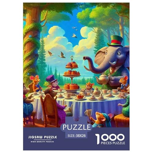 Elefanten 1000 Teile Puzzle Für Erwachsene Bildungspiele Stresslindernde Unterhaltung Gedächtnis des Gehirns Trainieren Für Erwachsene Und Kinder Ab 14 Jahren 38x26cm/1000pcs Elefanten 1000 Teile Puzzle Für Erwachsene Bildungspiele Stresslindernde Unterhaltung Gedächtnis des Gehirns Trainieren Für Erwachsene Und Kinder Ab 14 Jahren 38x26cm/1000pcs von JOFHYYSIE