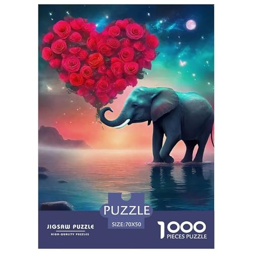 Elefanten 1000 Teile Puzzle Für Erwachsene Bildungspiele Stresslindernde Unterhaltung Gedächtnis des Gehirns Trainieren Für Erwachsene Und Kinder Ab 14 Jahren 70x50cm/1000pcs Elefanten 1000 Teile Puzzle Für Erwachsene Bildungspiele Stresslindernde Unterhaltung Gedächtnis des Gehirns Trainieren Für Erwachsene Und Kinder Ab 14 Jahren 70x50cm/1000pcs von JOFHYYSIE