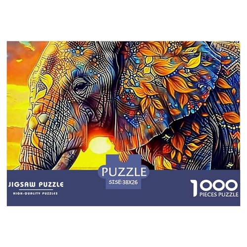 Elefanten 1000 Teile Puzzle Für Erwachsene Bildungspiele Stresslindernde Unterhaltung Teamgeist Pflegen Für Erwachsene Und Kinder Ab 14 Jahren 38x26cm/1000pcs Elefanten 1000 Teile Puzzle Für Erwachsene Bildungspiele Stresslindernde Unterhaltung Teamgeist Pflegen Für Erwachsene Und Kinder Ab 14 Jahren 38x26cm/1000pcs von JOFHYYSIE
