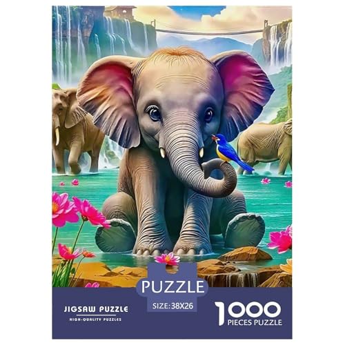 Elefanten 1000 Teile Puzzle Für Erwachsene Bildungspiele Stresslindernde Unterhaltung Teamgeist Pflegen Für Erwachsene Und Kinder Ab 14 Jahren 38x26cm/1000pcs Elefanten 1000 Teile Puzzle Für Erwachsene Bildungspiele Stresslindernde Unterhaltung Teamgeist Pflegen Für Erwachsene Und Kinder Ab 14 Jahren 38x26cm/1000pcs von JOFHYYSIE