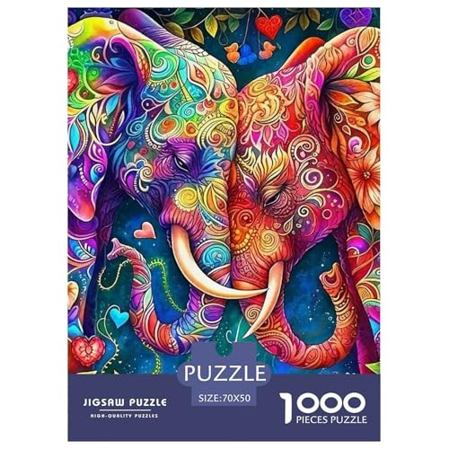 Elefanten 1000 Teile Puzzle Für Erwachsene Bildungspiele Stresslindernde Unterhaltung Teamgeist Pflegen Für Erwachsene Und Kinder Ab 14 Jahren 70x50cm/1000pcs Elefanten 1000 Teile Puzzle Für Erwachsene Bildungspiele Stresslindernde Unterhaltung Teamgeist Pflegen Für Erwachsene Und Kinder Ab 14 Jahren 70x50cm/1000pcs von JOFHYYSIE