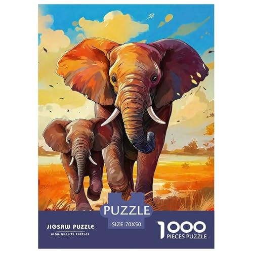 Elefanten 1000 Teile Puzzle Für Erwachsene Familien-Challenge-Spielzeuge Stressabbau-Puzzle Gedächtnis des Gehirns Trainieren Für Erwachsene Geschenke 70x50cm/1000pcs Elefanten 1000 Teile Puzzle Für Erwachsene Familien-Challenge-Spielzeuge Stressabbau-Puzzle Gedächtnis des Gehirns Trainieren Für Erwachsene Geschenke 70x50cm/1000pcs von JOFHYYSIE