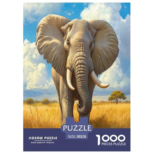 Elefanten 1000 Teile Puzzle Für Erwachsene Familien-Challenge-Spielzeuge Stressabbau-Puzzle Gedächtnis des Gehirns Trainieren Für Familien-DekoRatteionen 38x26cm/1000pcs Elefanten 1000 Teile Puzzle Für Erwachsene Familien-Challenge-Spielzeuge Stressabbau-Puzzle Gedächtnis des Gehirns Trainieren Für Familien-DekoRatteionen 38x26cm/1000pcs von JOFHYYSIE