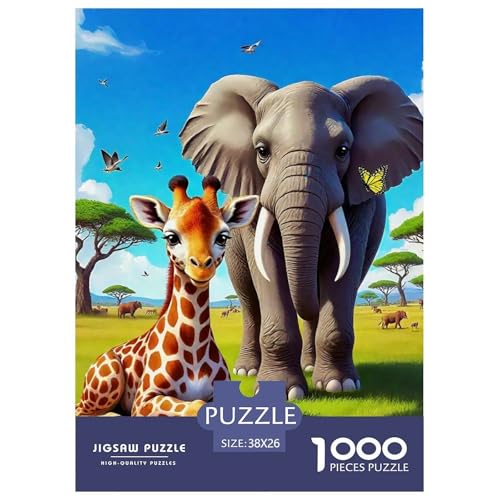 Elefanten 1000 Teile Puzzle Für Erwachsene Familien-Challenge-Spielzeuge Stressabbau-Puzzle Gedächtnis des Gehirns Trainieren Für Männer, Frauen, Ältere 38x26cm/1000pcs Elefanten 1000 Teile Puzzle Für Erwachsene Familien-Challenge-Spielzeuge Stressabbau-Puzzle Gedächtnis des Gehirns Trainieren Für Männer, Frauen, Ältere 38x26cm/1000pcs von JOFHYYSIE