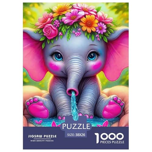 Elefanten 1000 Teile Puzzle Für Erwachsene Familien-Challenge-Spielzeuge Stressabbau-Puzzle Gedächtnis des Gehirns Trainieren Für Männer, Frauen, Ältere 38x26cm/1000pcs Elefanten 1000 Teile Puzzle Für Erwachsene Familien-Challenge-Spielzeuge Stressabbau-Puzzle Gedächtnis des Gehirns Trainieren Für Männer, Frauen, Ältere 38x26cm/1000pcs von JOFHYYSIE