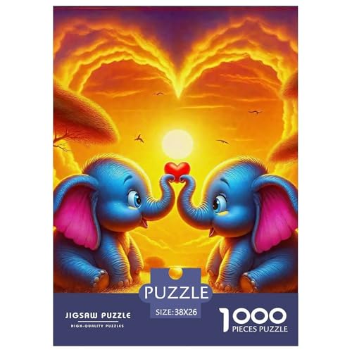 Elefanten 1000 Teile Puzzle Für Erwachsene Familien-Challenge-Spielzeuge Stressabbau-Puzzle Teamgeist Pflegen Für Familien-Dekorationen 38x26cm/1000pcs Elefanten 1000 Teile Puzzle Für Erwachsene Familien-Challenge-Spielzeuge Stressabbau-Puzzle Teamgeist Pflegen Für Familien-Dekorationen 38x26cm/1000pcs von JOFHYYSIE
