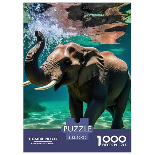 Elefanten 1000 Teile Puzzle Für Erwachsene Familien-Challenge-Spielzeuge Stressabbau-Puzzle Teamgeist Pflegen Für Familien-Dekorationen 70x50cm/1000pcs Elefanten 1000 Teile Puzzle Für Erwachsene Familien-Challenge-Spielzeuge Stressabbau-Puzzle Teamgeist Pflegen Für Familien-Dekorationen 70x50cm/1000pcs von JOFHYYSIE