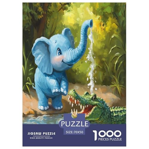 Elefanten 1000 Teile Puzzle Für Erwachsene Familien-Challenge-Spielzeuge Stresslindernde Unterhaltung Teamgeist Pflegen Für Familien-DekoRatteionen 70x50cm/1000pcs Elefanten 1000 Teile Puzzle Für Erwachsene Familien-Challenge-Spielzeuge Stresslindernde Unterhaltung Teamgeist Pflegen Für Familien-DekoRatteionen 70x50cm/1000pcs von JOFHYYSIE